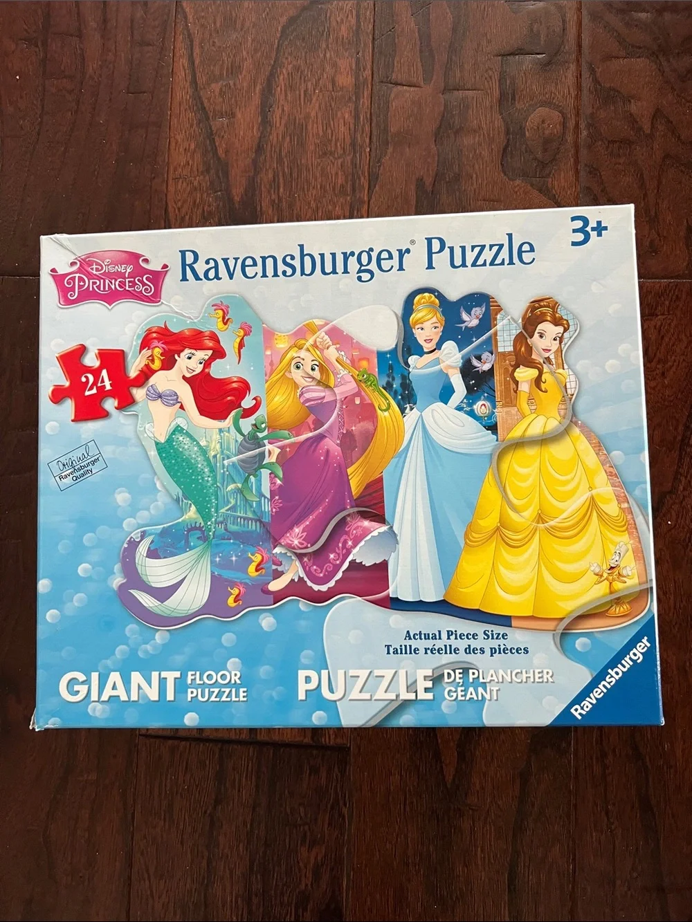 Ravensburger Disney Princess Puzzle with Blue Background and Colorful Princesses